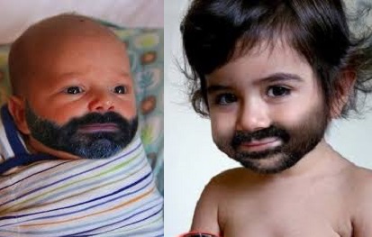 Nομίζω πως την έπεισα ότι γεννήθηκα να ειμαι μουσάτος! .... Photoshop thanks!!!!